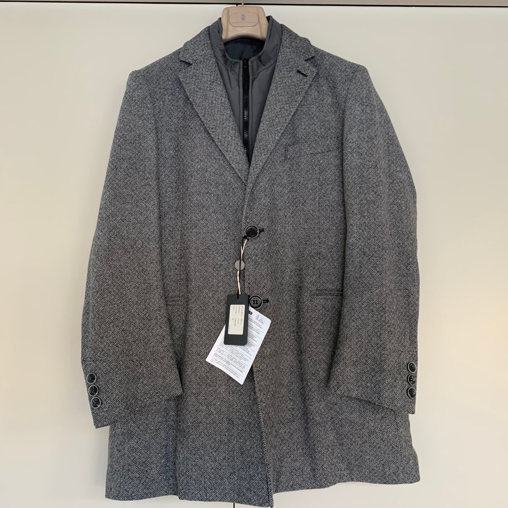 NWT Roberto Pepe Men’s Wool Pea Coat